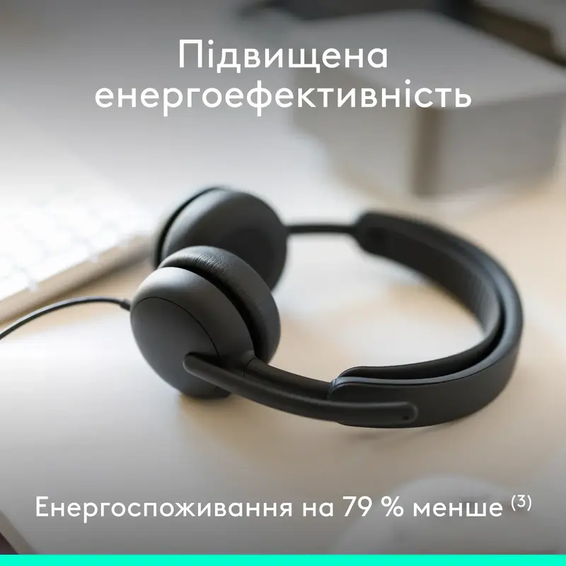 Гарнітура Logitech Zone Wired 2 Headset графіт - фото - №7
