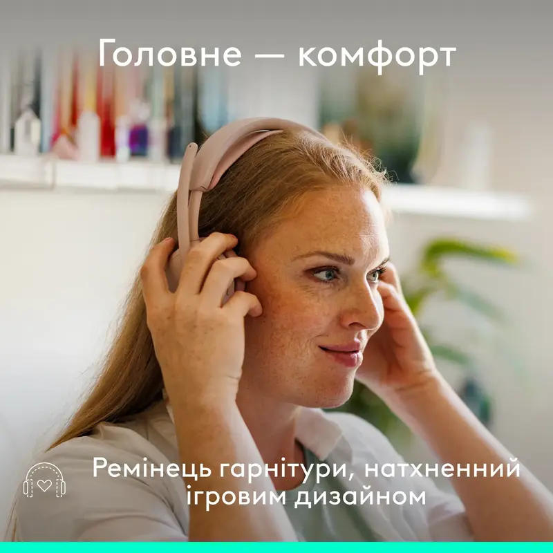 Гарнітура Logitech Zone Wired 2 Headset rose - фото - №4