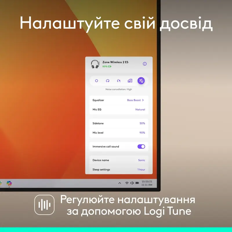 Гарнітура Logitech Zone Wireless 2 ES Headset graphite - фото - №8