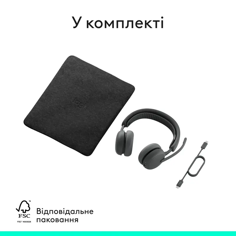 Гарнітура Logitech Zone Wireless 2 ES Headset graphite - фото - №10