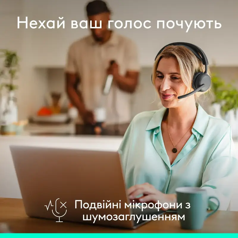 Гарнітура Logitech Zone Wireless 2 ES Headset graphite - фото - №3