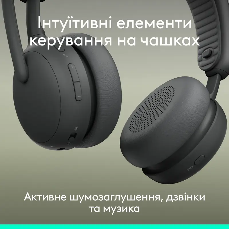 Гарнітура Logitech Zone Wireless 2 ES Headset graphite - фото - №7