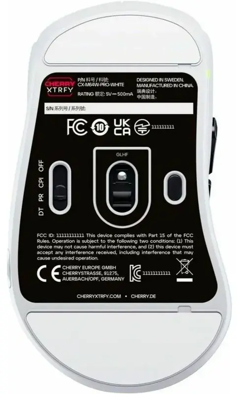 Миша Cherry Xtrfy M64 PRO White - фото - №6