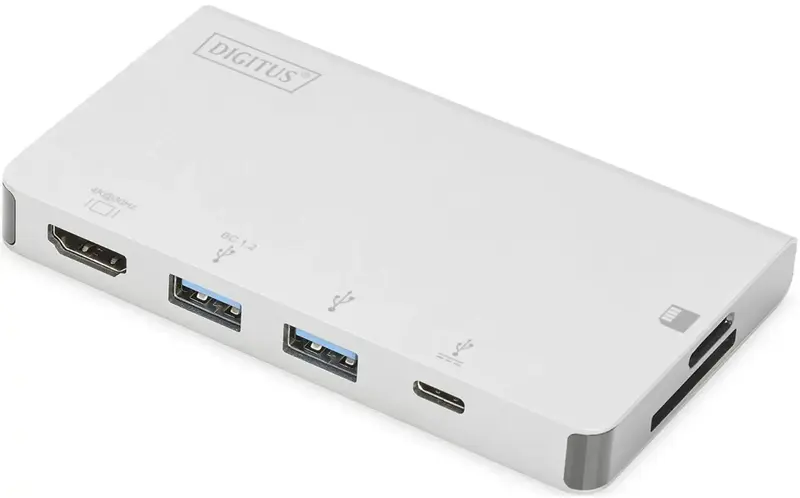 HUB USB-C HDMI/2xUSB-A/USB-C/SD/MicroSD - фото - №0