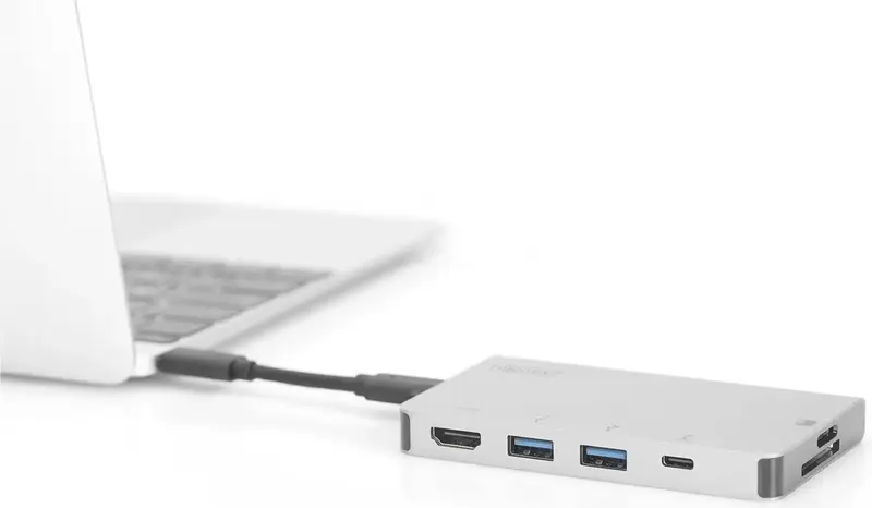 HUB USB-C HDMI/2xUSB-A/USB-C/SD/MicroSD - фото - №5
