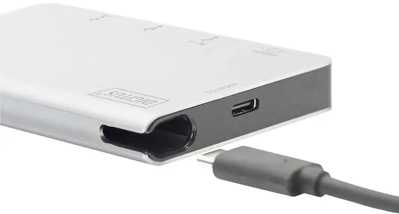 HUB USB-C HDMI/2xUSB-A/USB-C/SD/MicroSD - фото - №1