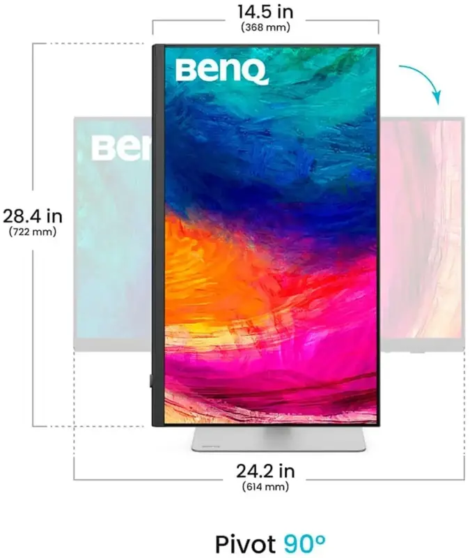 Монітор BenQ 27"" PD2730S White - фото - №2