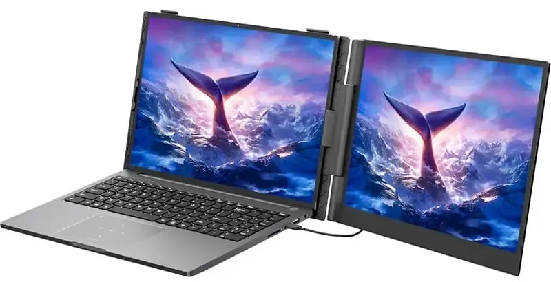 Монитор Blackview Laptop Screen Extender DCM6 14' Single Grey (BVSCESCM6GR) - фото - №1