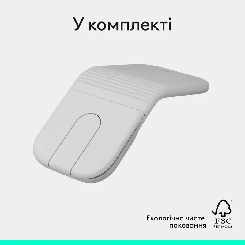 Миша ігрова Logitech Mobi Fold White - фото - №11