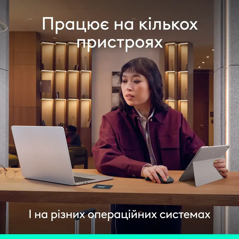 Миша ігрова Logitech Mobi Fold White - фото - №6