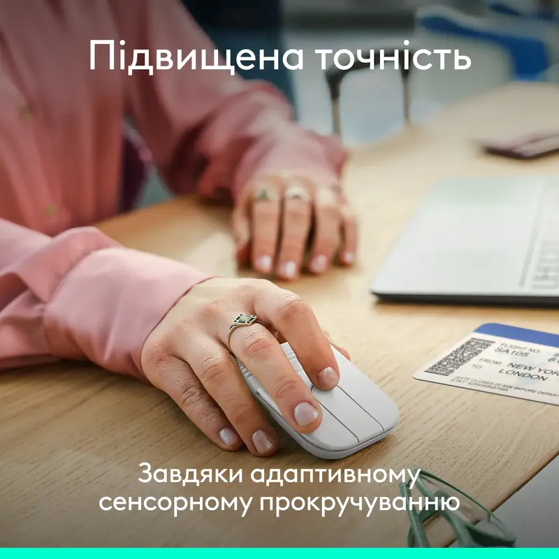 Миша ігрова Logitech Mobi Fold White - фото - №5
