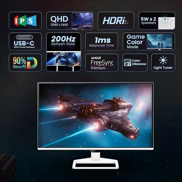 Монітор BenQ 27" EW270Q 9H.LP7LA.TBE - фото - №9