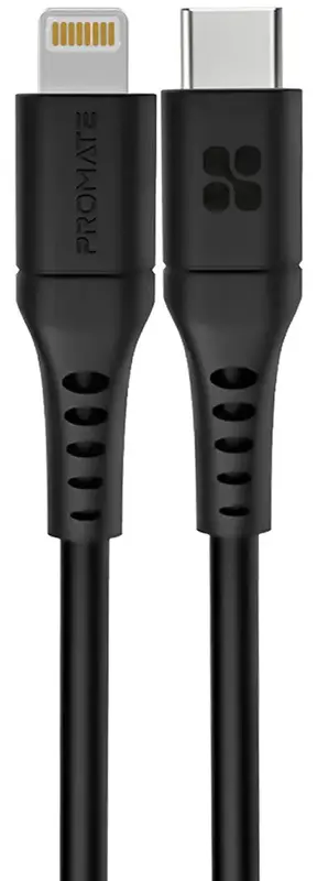 Кабель Lightning-USB Type-C Promate powerlink-200.black - фото - №0