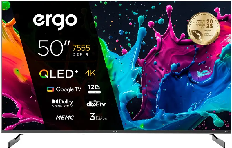 Телевізор Ergo 50JUQ7555 - фото - №1
