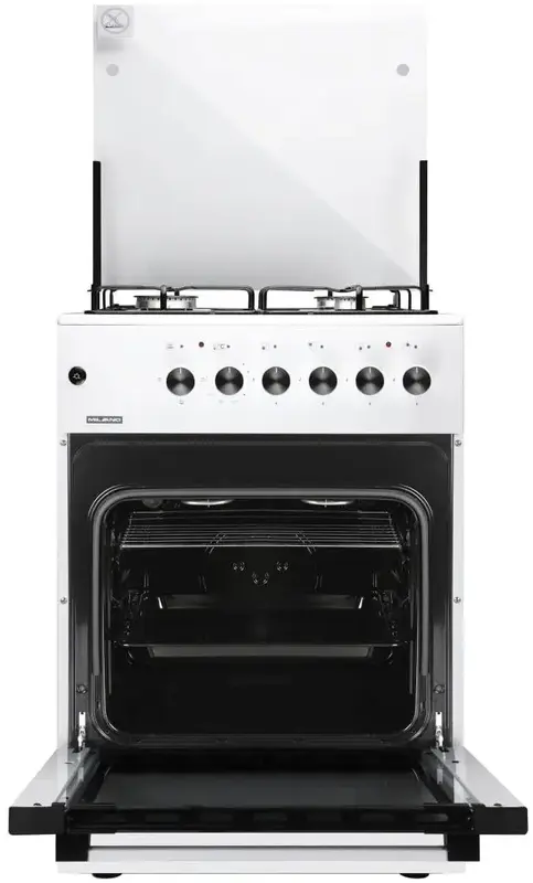 Плита газова MILANO ML60 E40+біла - фото - №3