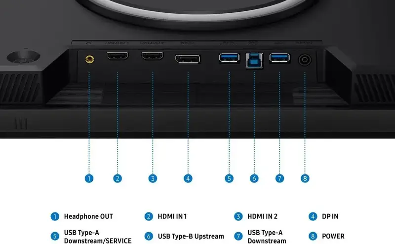 Монітор Samsung 27" (LS27HG800EFXUA) - фото - №8