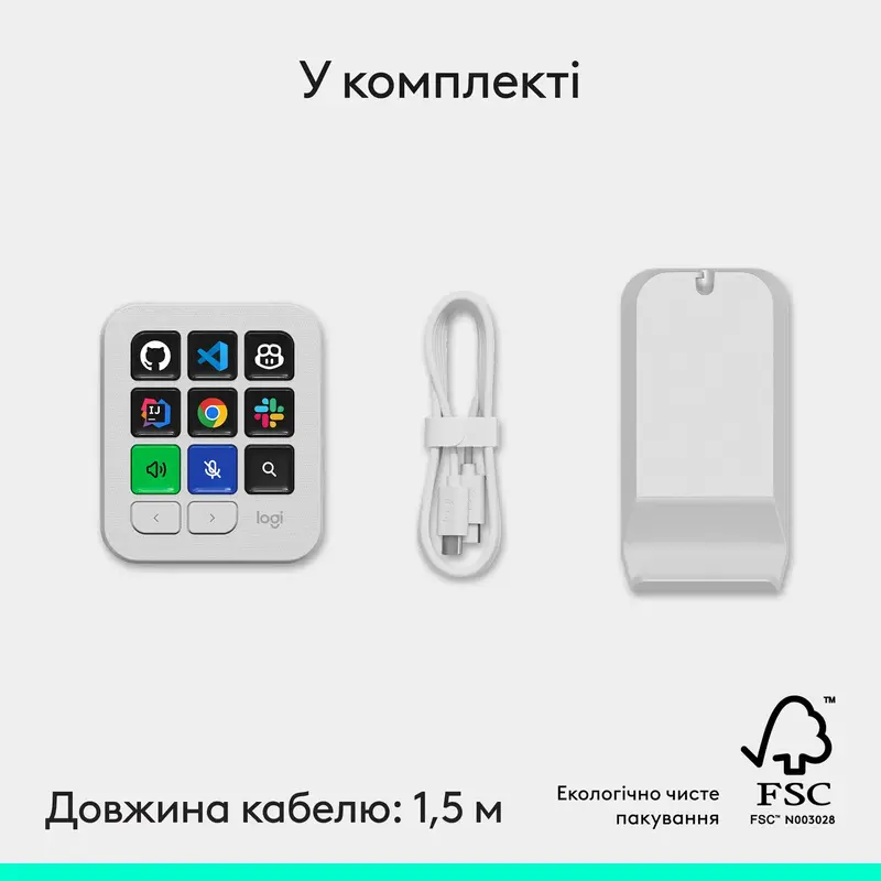 Програмована консоль Logitech MX Keypad USB Pale Grey (920-013892) - фото - №10