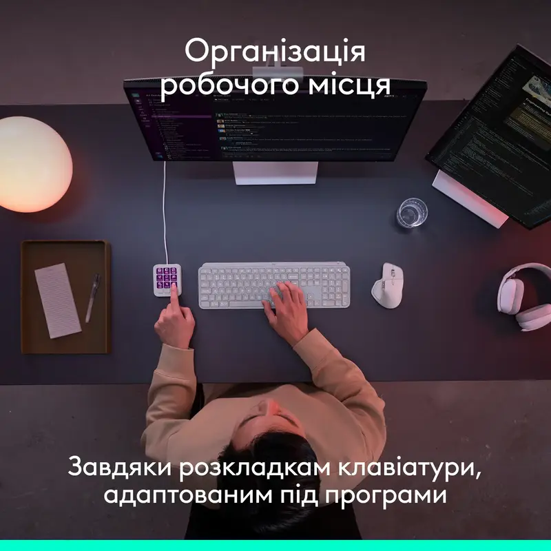 Програмована консоль Logitech MX Keypad USB Pale Grey (920-013892) - фото - №4