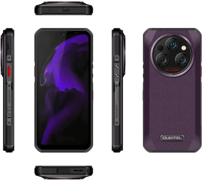 Смартфон Oukitel WP35 8/256GB Purple (WP35_PL) - фото - №4