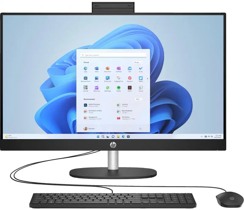 Моноблок HP All-in-One Black (A45DZEA) - фото - №0