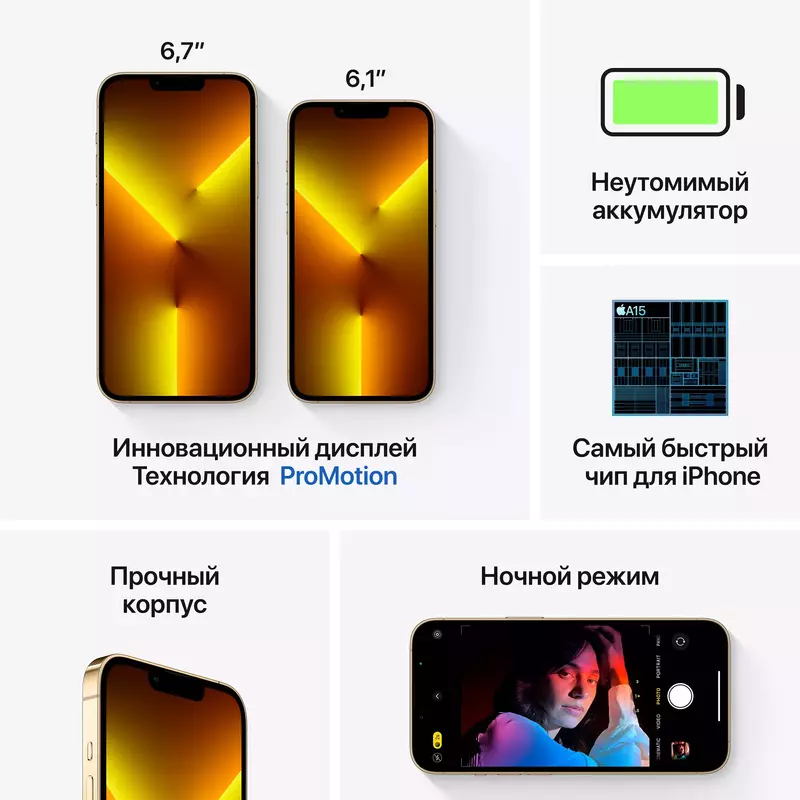 Apple iPhone 13 Pro Max 512GB Gold (MLLH3) - фото - №6
