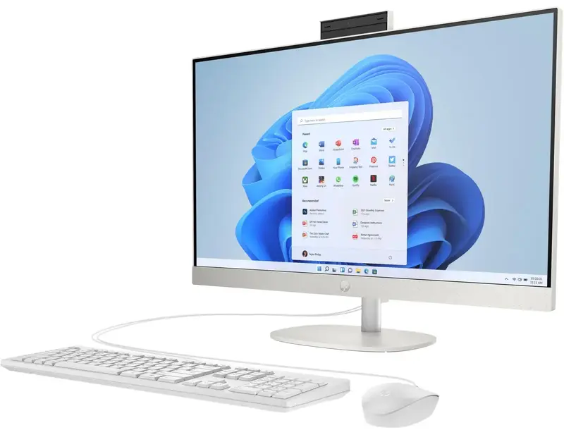 Моноблок HP All-in-One 27" White (A45E2EA) - фото - №2