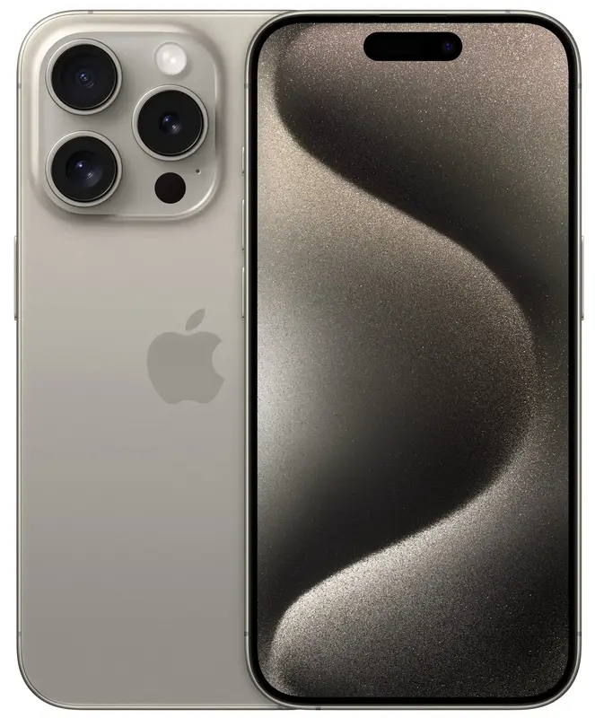 Б/В Apple iPhone 15 Pro 128Gb Natural Titanium (Це Топ) - фото - №0
