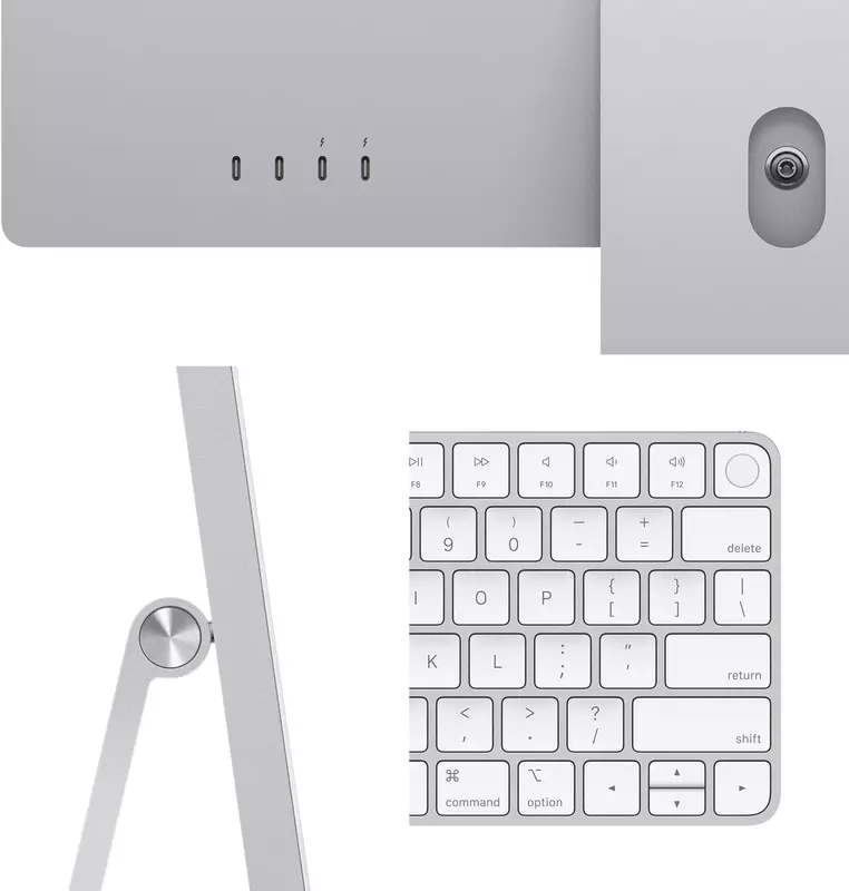Apple iMac M3 24" 4.5K 10GPU/8RAM/512GB Silver (MQRK3) 2023 - фото - №2