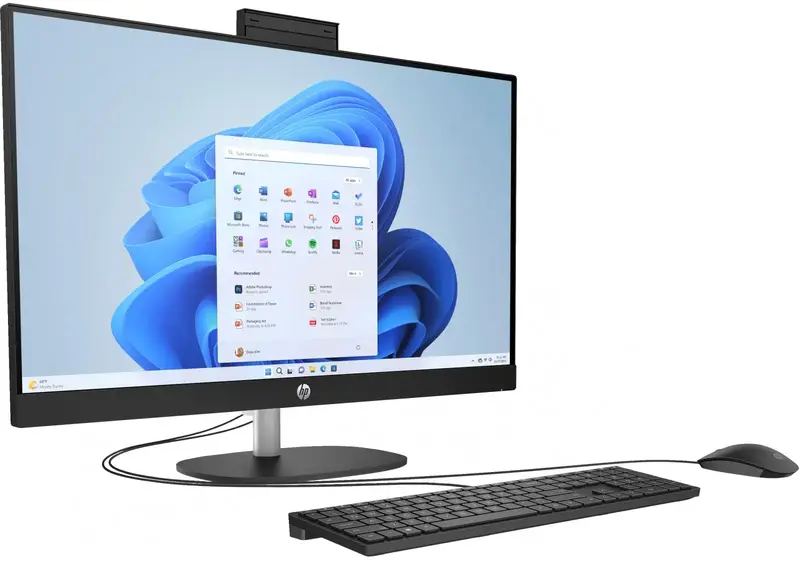 Моноблок HP All-in-One Black (A45E4EA) - фото - №1