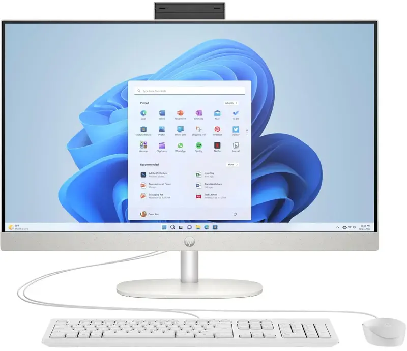 Моноблок HP 27-cr0057ua Shell White (BV7Y5EA) - фото - №0