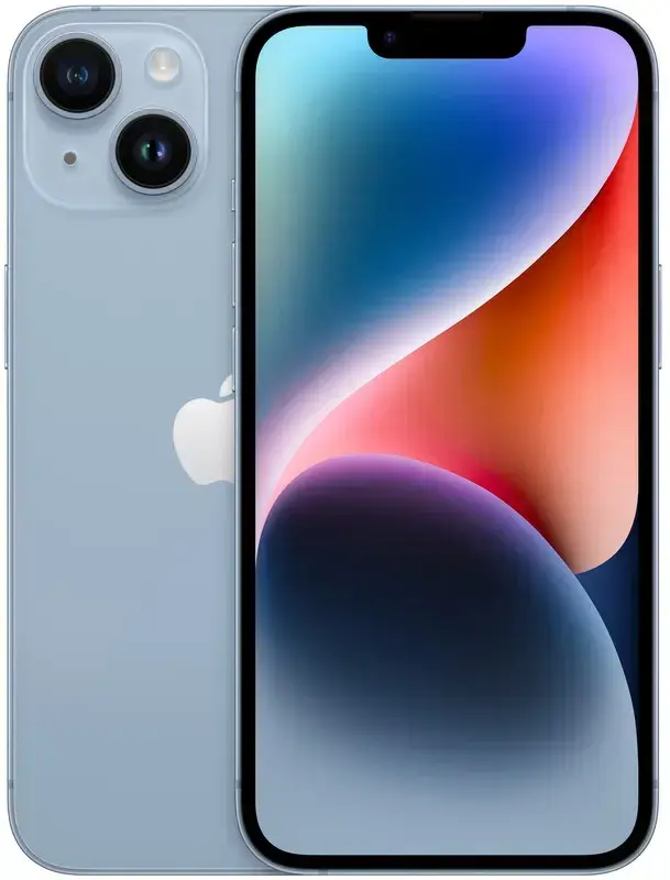 Б/В Apple iPhone 14 256Gb Blue E-sim (Це Ідеал) - фото - №0