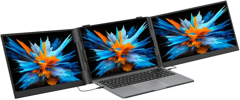 Монитор Blackview Laptop Screen Extender DCM6 14' Dual Grey - фото - №2