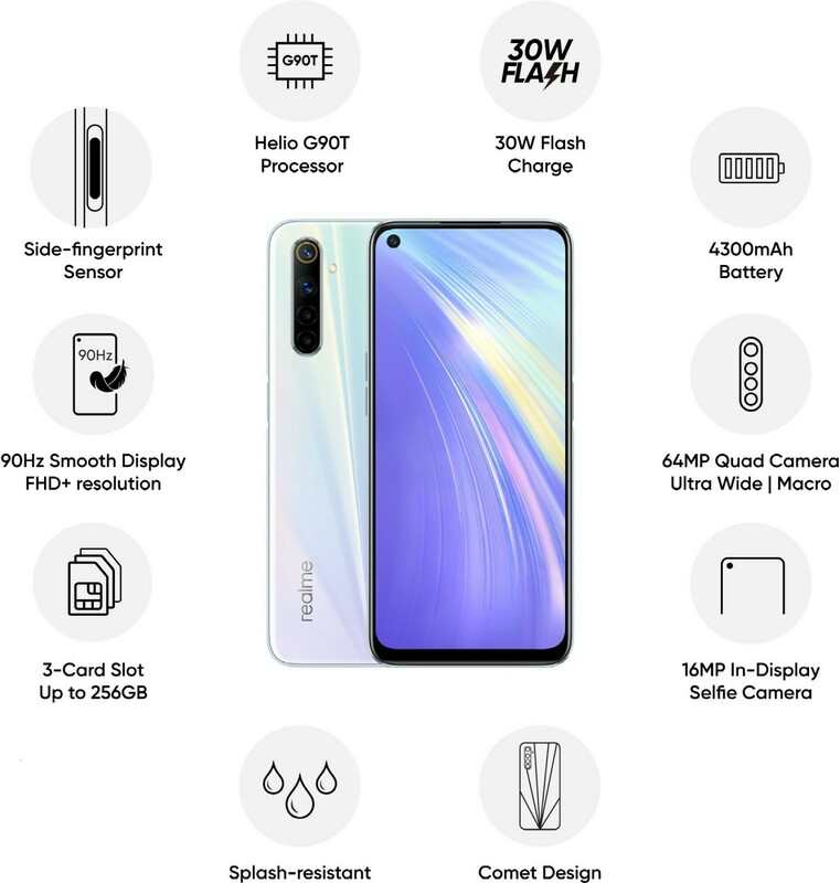 realme 6 4/128Gb (White) - фото - №1