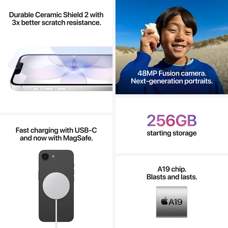 Смартфон Apple iPhone 17e 512GB Soft Pink - фото - №6